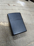 Vtg 1998 Zippo Cigarette Lighter Black Matte Marlboro Adventure Compass