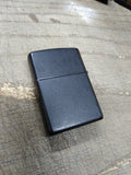 Vtg 1998 Zippo Cigarette Lighter Black Matte Marlboro Adventure Compass