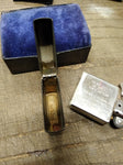 Vtg 1998 Zippo Cigarette Lighter Black Matte Marlboro Adventure Compass