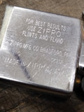 Vtg 1998 Zippo Cigarette Lighter Black Matte Marlboro Adventure Compass