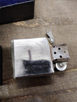 Vtg 1994 Zippo Cigarette Lighter USS Yorktown CG 48 US Navy Black Matte Nice!