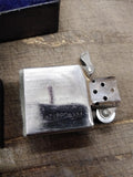 Vtg 1994 Zippo Cigarette Lighter USS Yorktown CG 48 US Navy Black Matte Nice!