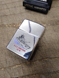 Vtg 1994 Zippo Cigarette Lighter USS Yorktown CG 48 US Navy Polished Chrome Box