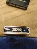 Vtg 1994 Zippo Cigarette Lighter USS Yorktown CG 48 US Navy Polished Chrome Box