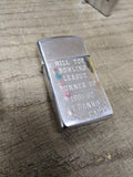 Vtg 1962 Zippo Slim Cigarette Lighter w/Box Hill Top Bowling League 1961-62