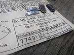 Vtg HO Gauge Blue Line Streamlined Model Kit Penn C-5 Coach Car Metal Body Box