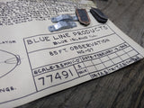 Vtg HO Gauge Blue Line Streamlined Model Kit Penn C-5 Coach Car Metal Body Box