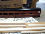 Vtg HO Gauge Blue Line Streamlined Model Kit Penn C-5 Coach Car Metal Body Box