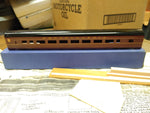 Vtg HO Gauge Blue Line Streamlined Model Kit Penn C-5 Coach Car Metal Body Box
