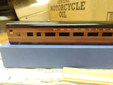 Vtg HO Gauge Blue Line Streamlined Model Kit Penn C-5 Coach Car Metal Body Box