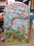 Vtg 1964 Marx Play Line Bagatelle Combat Pinball Game Original Box Works Good!