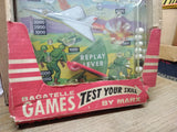 Vtg 1964 Marx Play Line Bagatelle Combat Pinball Game Original Box Works Good!