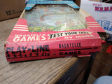 Vtg 1964 Marx Play Line Bagatelle Combat Pinball Game Original Box Works Good!