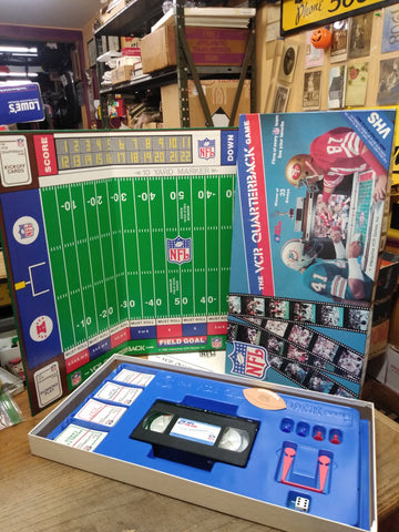 Vtg 1986 The VCR Quarterback NFL Board Game Interactive VCR Rules Great Shape!