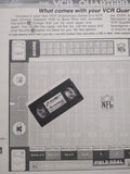 Vtg 1986 The VCR Quarterback NFL Board Game Interactive VCR Rules Great Shape!