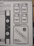 Vtg 1986 The VCR Quarterback NFL Board Game Interactive VCR Rules Great Shape!