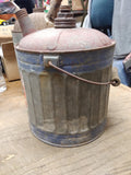 Vtg Service Station Texaco Star Gasoline and Motor Oil Galvanized Water Can