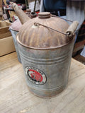 Vtg Service Station Indian Chief Gasoline and Motor Oil Galvanized Water Can