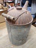 Vtg Service Station Indian Chief Gasoline and Motor Oil Galvanized Water Can