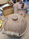 Vtg Service Station Indian Chief Gasoline and Motor Oil Galvanized Water Can