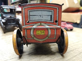 Vtg Antique 1918 J Chein Co Tin Wind Up Toy Car Limo w/Chauffeur & Family Works!