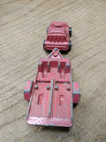 Vtg Tootsie Toy Die Cast Red Dune Buggy with Motorcycle Trailer