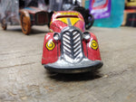 Vtg Marx Tricky Taxi 7108 Tin Wind Up Orange Toy Car No Key Parts/Repair Lot