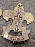 Vtg 4 Piece Boy Scouts Of America Lot 1st Class Rank Pins 1911 Medals and Badges