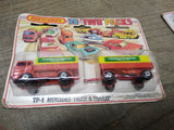 Vtg NOS 1978 Matchbox Two Pack TP1 Mercedes Truck & Trailer Diecast Display Pack