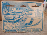 Vtg NOS 1978 Matchbox Two Pack TP1 Mercedes Truck & Trailer Diecast Display Pack