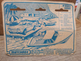 Vtg NOS 1978 Matchbox Two Pack TP1 Mercedes Truck & Trailer Diecast Display Pack