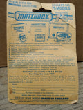 Vtg NOS 1972 Matchbox Superfast #31 Volks Dragon Volkswagon Diecast Display Pack