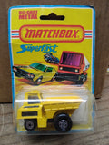 Vtg NOS 1976 Matchbox Superfast #26 Site Dumper Truck Diecast Display Pack