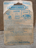 Vtg NOS 1972 Matchbox Superfast #15 Fork Lift Truck Diecast Display Pack