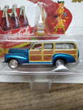 NOS Johnny Lightening Coca Cola 1955 Ford 1941 Chevy Woody Diecast Lot Orig Pack