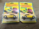 Vtg NOS 2 Pc 1975 Matchbox Superfast Diecast #6 Mercedes Tourer Lot Orig Pack
