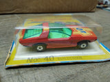 Vtg NOS 1970s Matchbox Streakers #40 Guildsman Diecast Car England Display Pack