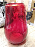 Vtg Dietz Loc Nob Ruby Red Fitzall, 12-4-23 Kerosene Lantern Globe 6.75 inch