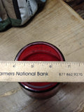 Vtg Dietz Loc Nob Ruby Red Fitzall, 12-4-23 Kerosene Lantern Globe 6.75 inch