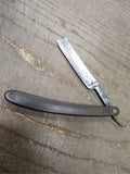 Vtg Antique The Bindley Hardware Co Warranted Straight Razor With Jimps Germany