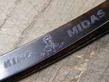 Vtg Antique King Midas Barber Straight Razor Indiana Pa Nice Scales!
