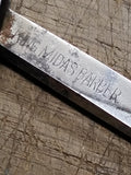 Vtg Antique King Midas Barber Straight Razor Indiana Pa Nice Scales!