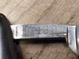 Vtg Kaercher's Warrented #439 Straight Razor Made In Germany Nice Scales & Blade