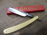 Vtg Antique George Iebberson Straight Razor Nice Scales Blade Jimps and Box!