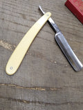 Vtg Antique George Iebberson Straight Razor Nice Scales Blade Jimps and Box!