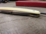 Vtg Antique George Iebberson Straight Razor Nice Scales Blade Jimps and Box!