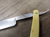 Vtg Antique Alwin Straight Razor With Nice Scales Blade Jimps and Box!
