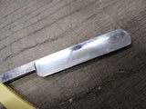Vtg Antique Alwin Straight Razor With Nice Scales Blade Jimps and Box!