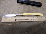 Vtg Antique Alwin Straight Razor With Nice Scales Blade Jimps and Box!