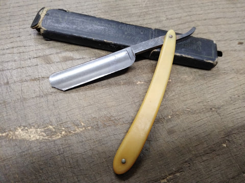 Vtg A.I.C. Allegany Instr Corp Straight Razor w/Box Allegany NY Parts/Repair Lot